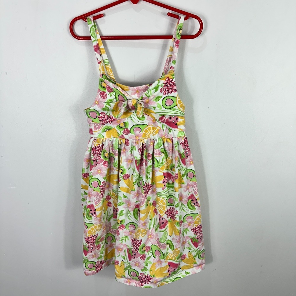 Tommy Bahama Girls 7 Tropical Fruit Print Cotton Dress Summer Resort‎ Vacation